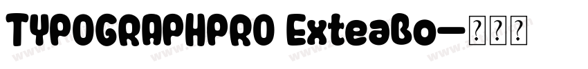 TYPOGRAPHPRO ExteaBo字体转换